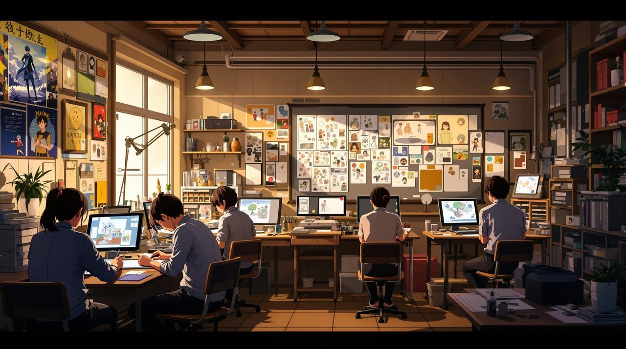 红果动漫 创作团队 红果动漫 团队工作场景